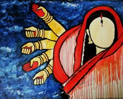 Shakti Power Of Every Women Art By Mrinal Dutt Indian Art Paintings Indian Folk Art Madhubani Art