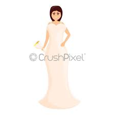 Dieser pinnwand folgen 199 nutzer auf pinterest. Event Hochzeitskleid Ikone Cartoon Stil Stock Vektorgrafi Crushpixel