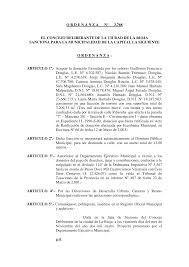 O R D E N A N Z A Nº 3