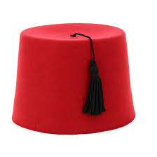 Fez Hat Chapeau Fez Bordeaux Avec Houppe Noire