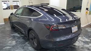 Automotive Window Tinting 2019 Tesla Model 3 Gray Encore Window Tinting