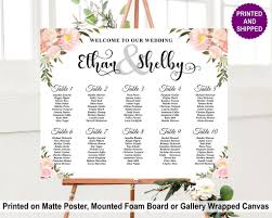 Floral Seating Chart In 2019 Wedding Seating Chart