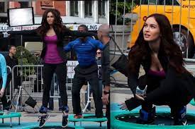 Megan Fox Trampoline Workout Fit New Mom Video