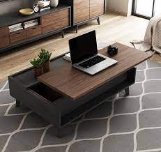 The coffee table is handmade of rough mango wood which is solid, stable, durable and beautiful, and the craftsmanship adds to its spectacular retro style. Corluka Retractable Coffee Table 3 Masons Home Decor