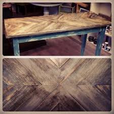 Wood Chevron Bar Top Table Www Facebook Com Kukus Store Dining Room Table Chevron Table Diy Furniture