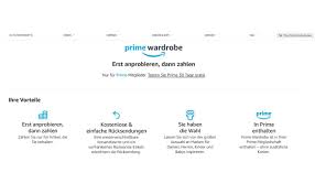 69€ pro jahr oder 7,99€ im monat und gratis testmonat. Amazon Fashion Startet In Deutschland Und Osterreich Mit Prime Wardrobe