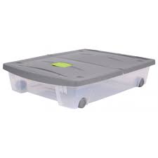 Trouvez rangement plastique dans acheter et vendre | achetez et vendez des articles localement à grand montréal. Boite Rangement Sous Lit Avec Roulette 50 Litres Eda Plastiques Bricozor