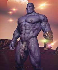 3d alien avengers flaccid male male only marvel muscles nude  thanos veiny penis yaoi yolco 