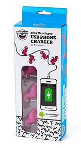 Bigmouth Inc Pink Flamingos Usb Phone Charger For Android Pink Flamingos Flamingo Flamingo Lights