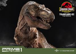 'the tyrant king' statue now available at sideshowcollectibles.com for fans of sideshow's dinosauria, dinosaurs and tyrannosaurus rex. Jurassic Park Tyrannosaurus Rex Prime1 1 38 Scale Pvc Statue Bunker158 Com