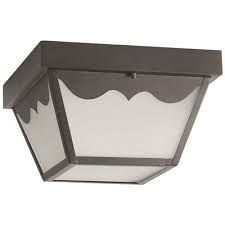 Measuring 12'' w x 12'' d, it's a perfect update for your space and doesn't crowd the height of a lower porch ceiling. Luminance Part F9025 31 1 4k Luminance Black Integrated Led Outdoor Flush Mount Outdoor Flush Mount Lights Home Depot Pro