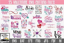 Download Valentines Day Svg Bundle With 25 Valentine Svg Cut Files Dxf Eps By Shannon Keyser Thehungryjpeg Com