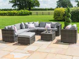 Suman furniture is the renowned corner sofa manufacturer, and wholesale supplier in jaipur offers a distinguished and premium quality of corner sofa at an affordable price. Maze Rattan Barcelona Corner Group With Ice Bucket And Chair Corner Sofa Set At Gardenman
