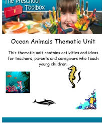 Easy science activities for preschool. Ocean And Ocean Animals Thematic Unit For Preschool And Kindergarten