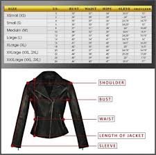 Size Chart Hasbro Leather Top Quality Bikers Leather