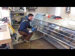 How To Repair An Aluminum Boat Youtube Boat Restoration Aluminum Boat Paint Aluminum Fishing Boats