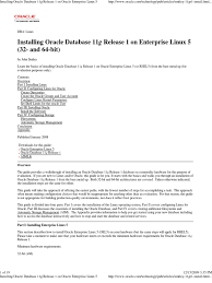 Free download oracle client 11g for windows 32 bit. Installing Oracle Database 11g Release 1 On Enterprise Linux 5 32 And 64 Bit Oracle Database File System