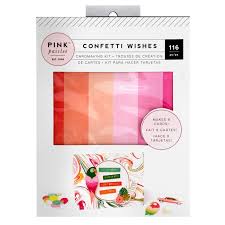 Kits include blank cards and envelopes in unique themes, designs, and colors. Diy Card Making Set Confetti Wishes American Crafts