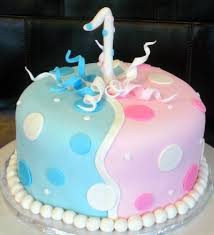 Birthday Cake For Baby Boy 1 Year Price Pinkblue Half Cake Jpg 400 440 Pixels Twin Birthday Cakes First Birthday Cakes Birthday Cake Kids