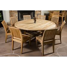 9pc Teak Round Table Dining Set Westminster Teak Teak Outdoor Furniture Discount Outdoor Furniture Outdoor Furniture Sets