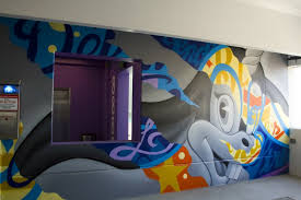 23 Images Of Downtown Detroit S Mural Splashed Parking Garage In 2020 Splash Park Mural Splash