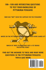 Put your film knowledge to the test and see how many movie trivia questions you can get right (we included the answers). Pittsburgh Penguins Trivia Quiz Book Hockey The One With All The Questions Nhl Hockey Fan Gift For Fan Of Pittsburgh Penguins Townes Clifton 9798627978703 Books Amazon Ca
