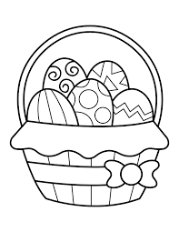 Country living editors select each product featured. Printable Easter Basket Coloring Page