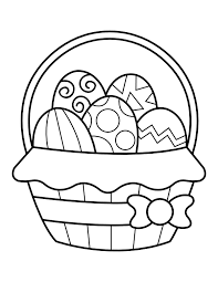 Easter basket challenge official site. Printable Easter Basket Coloring Page