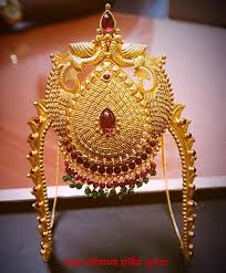 Beautiful Pure Gold Vanki Or Arm Band With Peacock Design Vanki Studded With Multi Color Prec Vanki Designs Jewellery Pure Gold Jewellery Antique Gold Jewelry