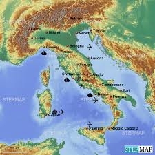 Dalla mappa si può ricavare che l'italia è oggi suddivisa in 107 province a livello statistico (nuts 3, nomenclatura delle unità territoriali statistiche della ue): Stepmap Italia Capoluoghi Di Regione Landkarte Fur Italy