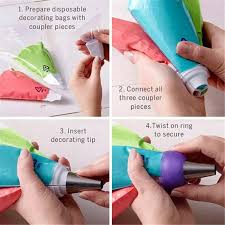 Tri Color Icing Piping Nozzle Converter Cream Coupler3 Holes Etsy In 2020 Piping Icing Colorful Cakes Icing