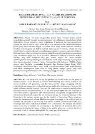 Ingin dikembangkan dalam ranah kultural, di luar struktur kekuasaan. Pdf Relasi Islam Kultural Dan Politik Islam Dalam Mewujudkan Masyarakat Madani Di Indonesia