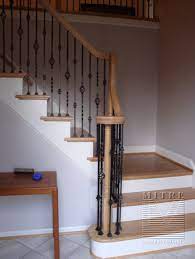 Stairway Railing Replacement In Northern Virginia Wrought Iron Balusters Stair Balusters Stairs