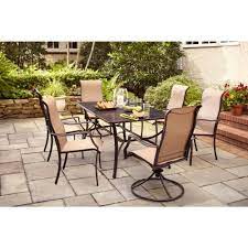 Hampton Bay Amica 7 Piece Patio Dining Set Xss 1754 At The Home Depot 499 99 Hampton Bay Patio Furniture Patio Furniture Dining Set Patio Design