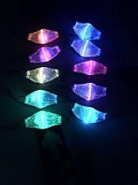 New 2 Toned Rage Mob Clothing L E D Multi Color Rave Mask Etsy In 2020 Rave Mask Multi Color Mask Design