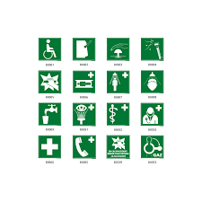 Ce sont encore des formes anciennes, très proches du dessin et du pictogramme, qui subiront encore. Panneau Pictogramme Evacuation Secours
