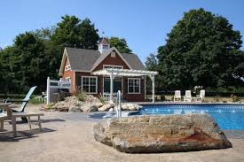 Traditional Pool House 14 X 24 Patriot Pool Houses Pool House House Styles