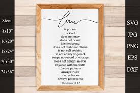 Love Is Patient Svg Eps Png Love Is Kind Svg Christian Svg 415571 Svgs Design Bundles In 2020 Love Is Patient Christian Svg Faith Sign