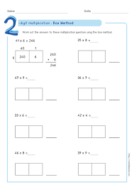 To use the distributive property of multiplication. Box Method Multiplication Worksheets Pdf Partial Product Multiplication Worksheets