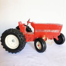 I believe the inspiration for the toy was either the model 460 or the model 560 farmall, both of which were manufactured between 1958 through….1 think 1962. Excited To Share This Item From My Etsy Shop Vintage Toy Tractor Die Cast Ertl Harvester Toy Metal Red Farm Tractor Red F Tractor Decor Vintage Toys Ertl