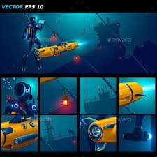 Underwater Autonomous Robot Exploration Sea Floor Underwater Drone Underwater Autonomous Robots
