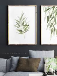 Botanical Wall Art Eucalyptus Leaves Art Watercolor Print Olive Green Painting Leaves Wall Art Print Botanical Art Poster Print Wall Decor Botanical Wall Art Green Wall Art Leaf Wall Art