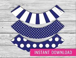 Printable Cupcake Wrapper Navy Blue Instant Download Cupcake Wrappers Cupcake Liner Baby Birthday Party Printables Animal Birthday Party Animal Birthday