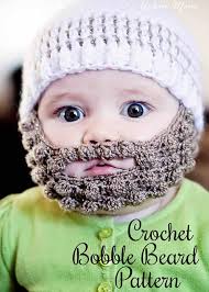 Crochet Bobble Beard pattern