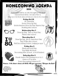 Homecoming Week Spirit Days School Spirit Week Homecoming Spirit Week School Spirit Days