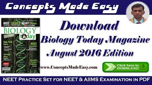 All images are copyrighted to their respective owners. Download Biology Today Magazine For Neet Aiims Examination In Pdf