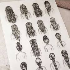 Hair Sketches Hair Sketch How To Draw Hair Sketches