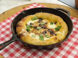 Stuffed Crust Cast Iron Pizza With Smoked Mozzarella Recipe Food Network Recipes Food Recipes