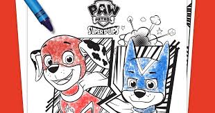 Skye and everest rainbow colouring page. Super Pups Coloring Pack Nickelodeon Parents