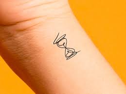 Hourglass Temporary Tattoo - Etsy Norway